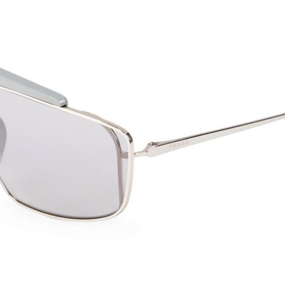 NWT PRADA 58MM Rectangle Colorblock Sunglasses - Picture 3 of 11